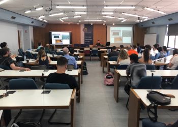 Photo from our event "Inter-networking Intelligent Materials for Software-defined Physics" that took place at the University of Macedonia under the IEEE Student Branch